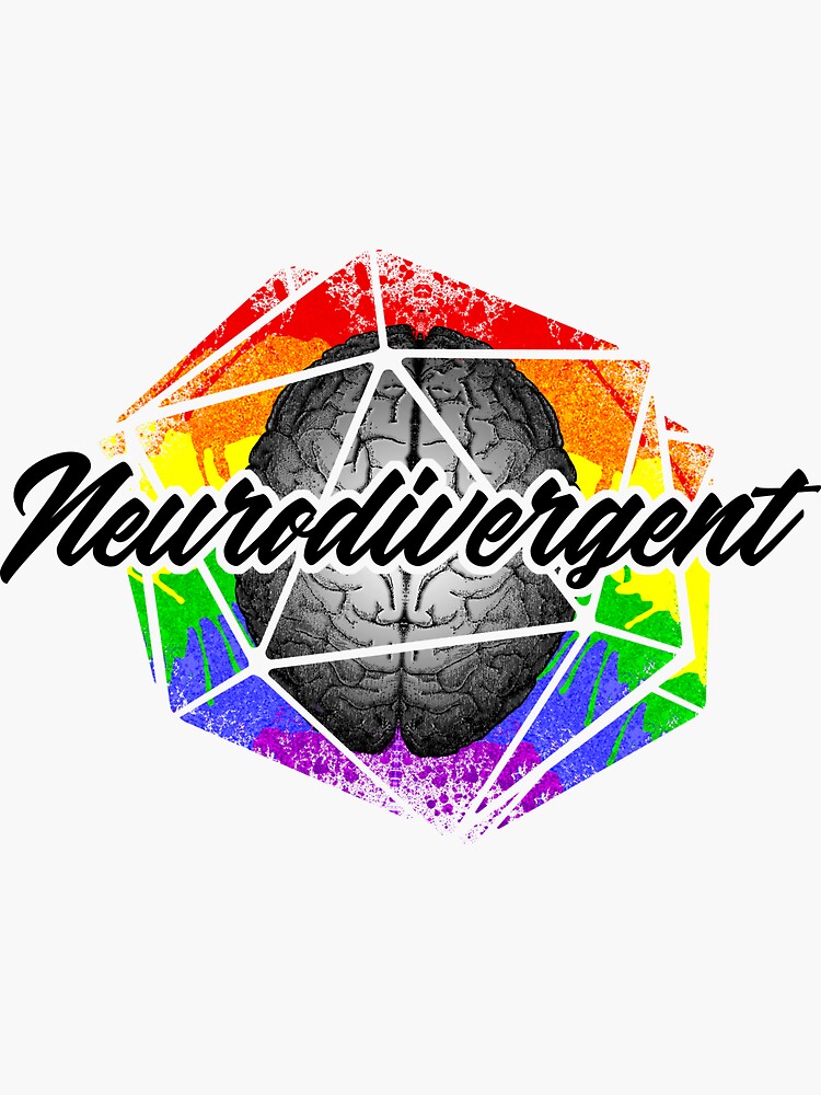graphic of word neurodivergent