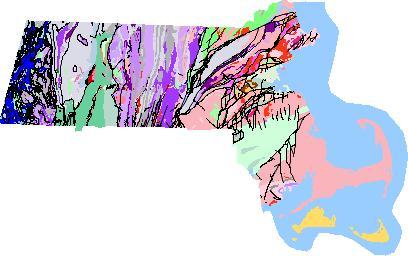 geologic map of Massachusetts