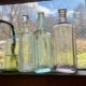 photo of antique bottles