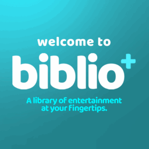 graphic of text "biblio"